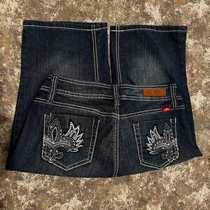 Royalty For Me Blue Boot Cut Jeans with Contrast Stitching